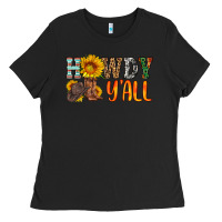 Black howdy y all Ladies Tee - HRA Design Shop