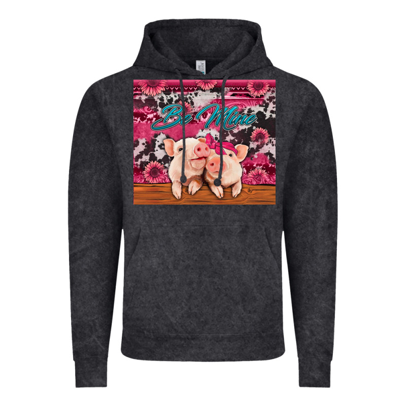 Be Mine Valentine's Day Pigs Vintage Hoodie by Jasminsmagicworld | Teevron