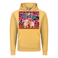Vintage Mustard be mine valentine's day pigs Vintage Hoodie - Jasminsmagicworld