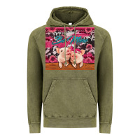 Vintage Olive be mine valentine's day pigs Vintage Hoodie - Jasminsmagicworld