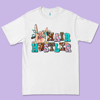 Hair Hustler Premium Tee Designed By Adodesignshop