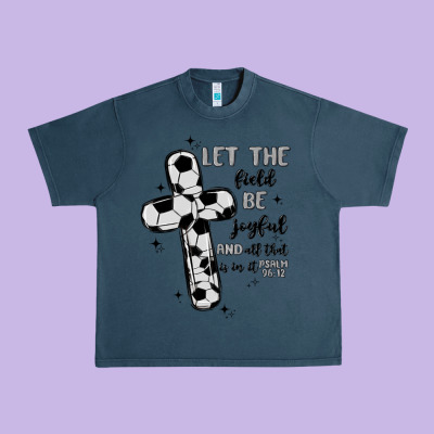 Soccer Urban Heavy Tee Designed By Maliassmallbusiness