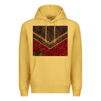 Antique Gold red roses with leopard Premium Hoodie - TumblerDesignByShophia