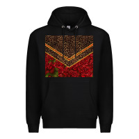 Black red roses with leopard Premium Hoodie - TumblerDesignByShophia