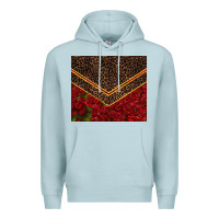 Blue Mist red roses with leopard Premium Hoodie - TumblerDesignByShophia