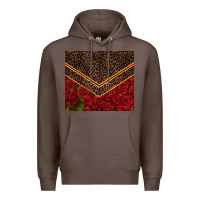 Coffee red roses with leopard Premium Hoodie - TumblerDesignByShophia