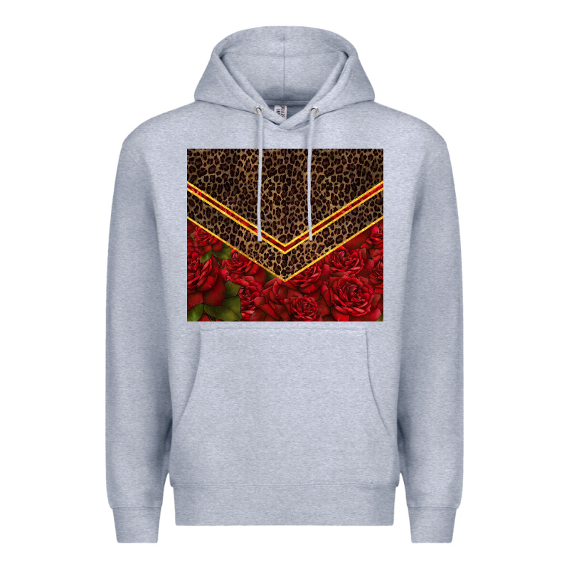 Red Roses With Leopard Premium Hoodie by TumblerDesignByShophia | Teevron