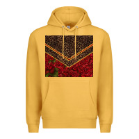 Mustard red roses with leopard Premium Hoodie - TumblerDesignByShophia