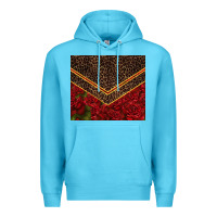 Ocean Blue red roses with leopard Premium Hoodie - TumblerDesignByShophia
