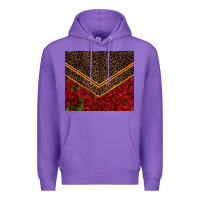 Purple red roses with leopard Premium Hoodie - TumblerDesignByShophia
