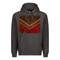 Smoke red roses with leopard Premium Hoodie - TumblerDesignByShophia