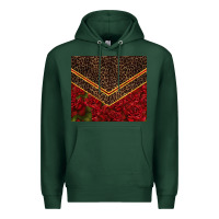 Sports Green red roses with leopard Premium Hoodie - TumblerDesignByShophia