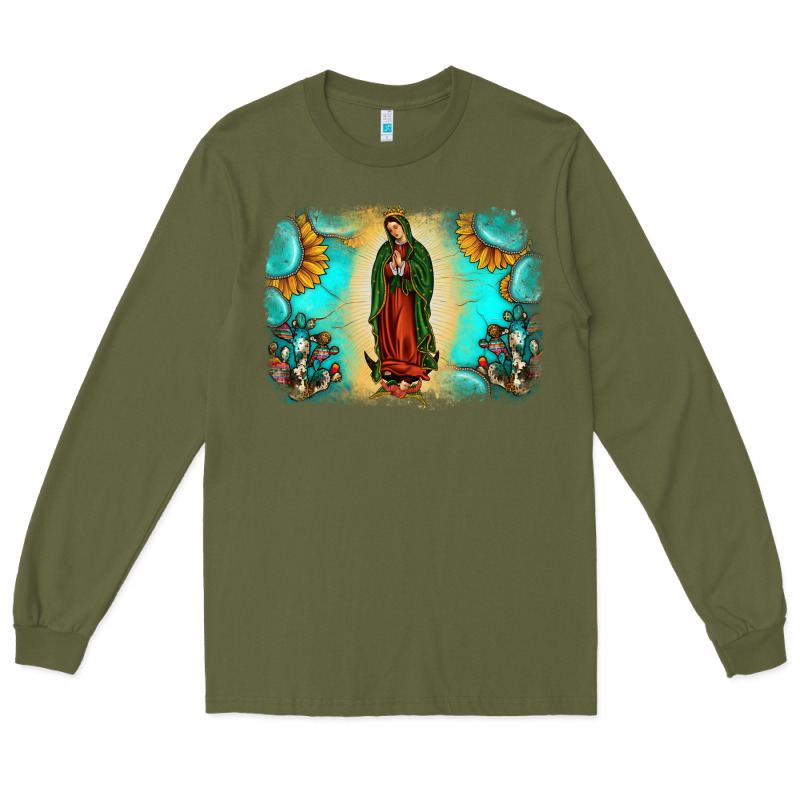 Gemstone Our Lady Of Guadalupe Long Sleeve Tee by JahusDesignShop | Teevron