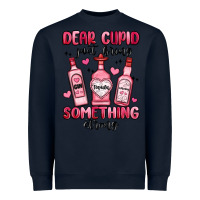 Navy dear cupid just bring something strong Heavyweight Sweatshirt - MaliasSmallBusiness