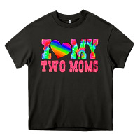 Asphalt i love my two moms Heavy Core Tee - HRA Design Shop