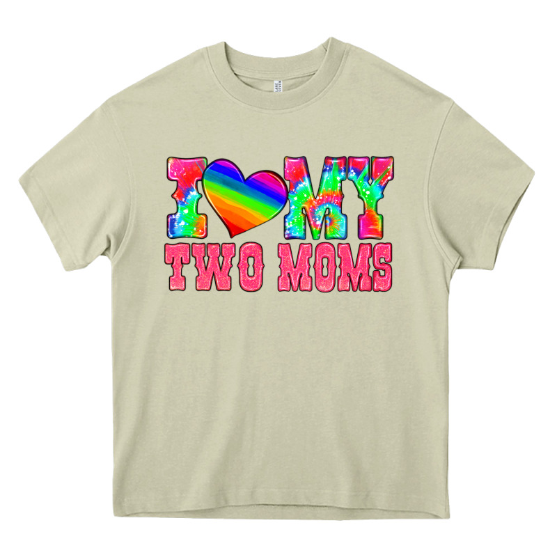 I Love My Two Moms Heavy Core Tee by HRA Design Shop | Teevron