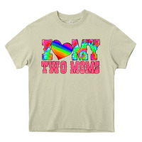 Mossy i love my two moms Heavy Core Tee - HRA Design Shop