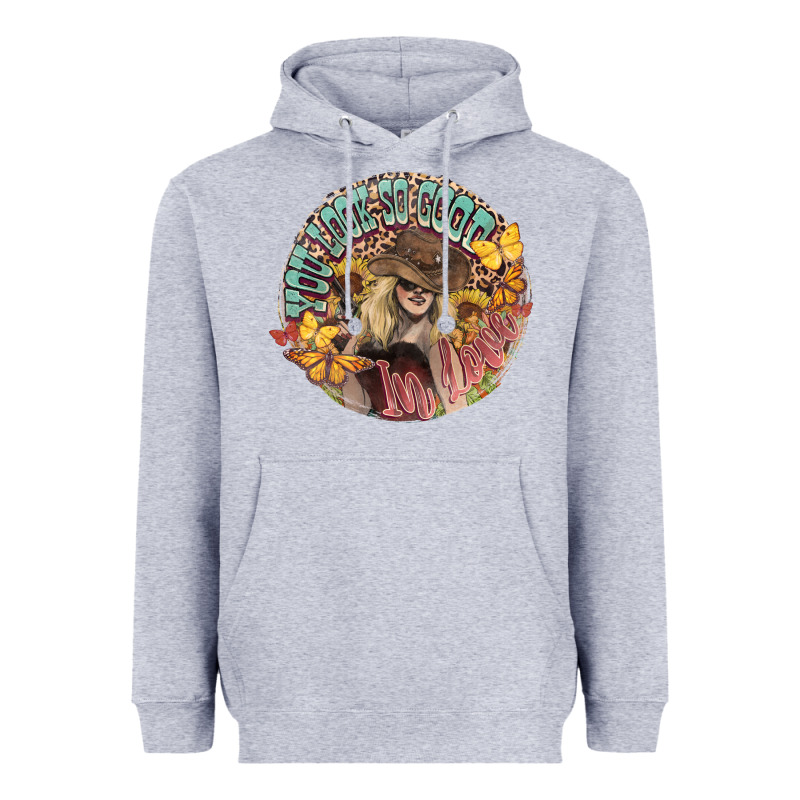 You Look So Good In Love Western Cowgirl Heavyweight Hoodie by HowdyJamesFarm | Teevron