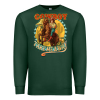 Sports Green Busy doing Cowgirl shit Premium Sweatshirt - HowdyJamesFarm