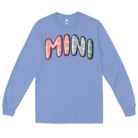 Colony Blue mini christmas plaid Long Sleeve Tee - MaliasSmallBusiness