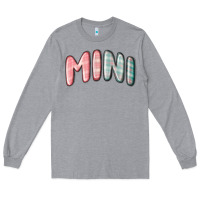 Heather Grey mini christmas plaid Long Sleeve Tee - MaliasSmallBusiness