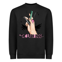 Black the lash boss Heavyweight Sweatshirt - MaliasSmallBusiness