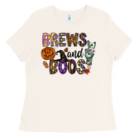 Bone Brews And Boos Ladies Tee - CowhideDigitalArt