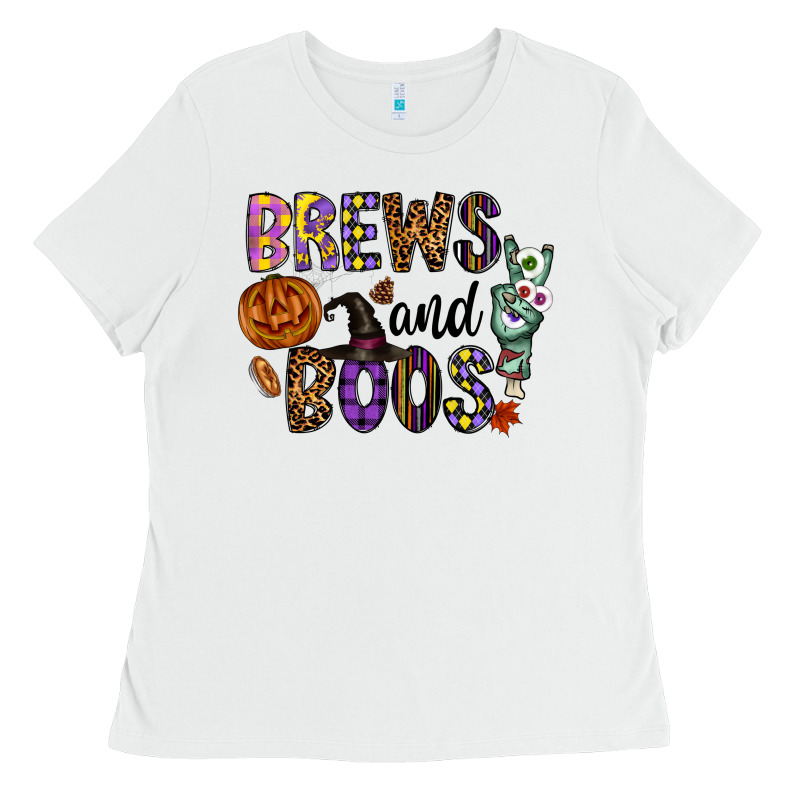 Brews And Boos Ladies Tee by CowhideDigitalArt | Teevron