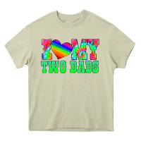 Mossy i love my two dads Heavy Core Tee - HRA Design Shop