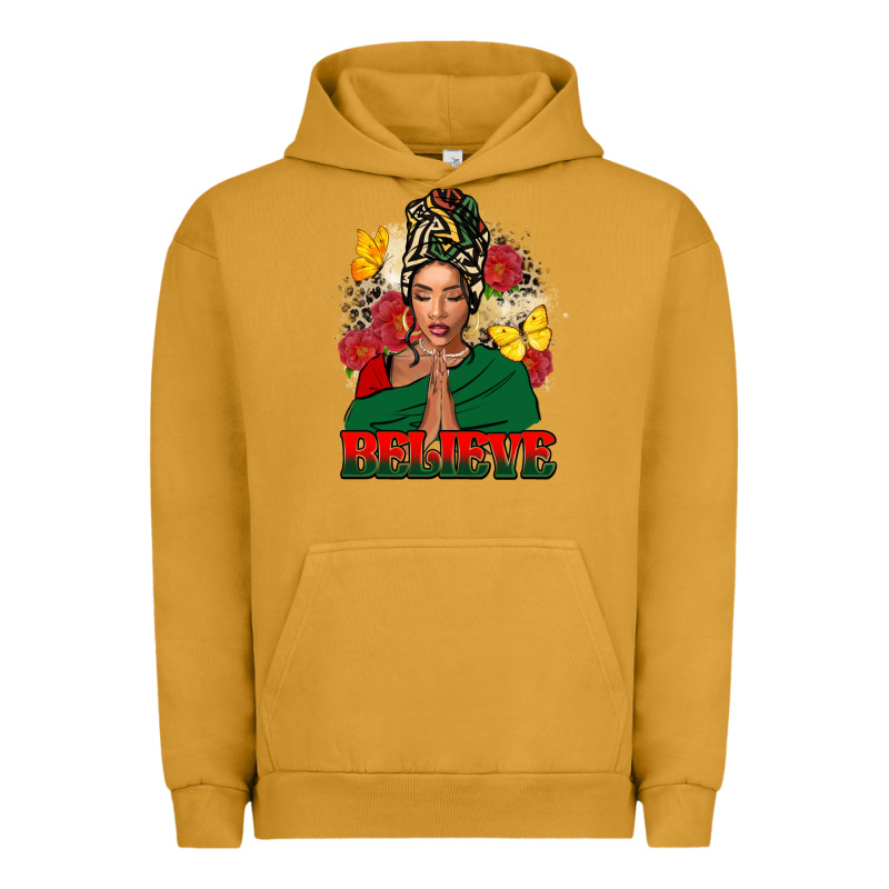 Believe Black Woman Urban Hoodie by FaDigitalArtStudio | Teevron