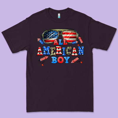 All American Boy Premium Tee Designed By Adodesignshop