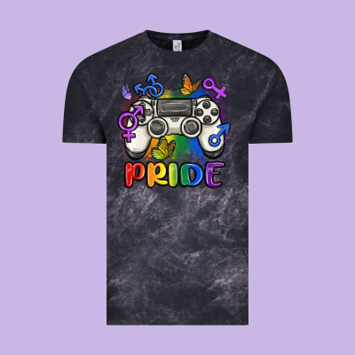 Gaymer Pride Vintage Tee Designed By Maliassmallbusiness