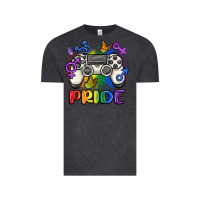 Vintage Black gaymer pride Vintage Tee - MaliasSmallBusiness