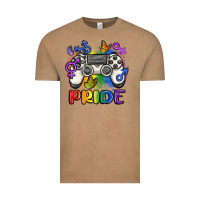Vintage Coffee gaymer pride Vintage Tee - MaliasSmallBusiness