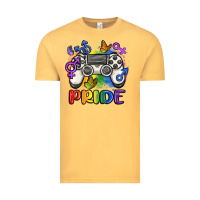 Vintage Mustard gaymer pride Vintage Tee - MaliasSmallBusiness