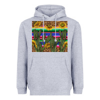 Heather Grey western desert with leopard and sunflowers tumbler tbs Heavyweight Hoodie - TumblerDesignByShophia