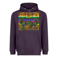 Plum western desert with leopard and sunflowers tumbler tbs Heavyweight Hoodie - TumblerDesignByShophia