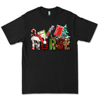 Black Christmas nurse Premium Tee - AdoDesignShop