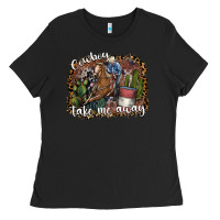 Black cowboy take me away Ladies Tee - SublimationCraftShop