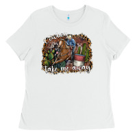 White cowboy take me away Ladies Tee - SublimationCraftShop