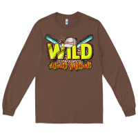 Chestnut wild about softball Long Sleeve Tee - NancyCooperArtShop