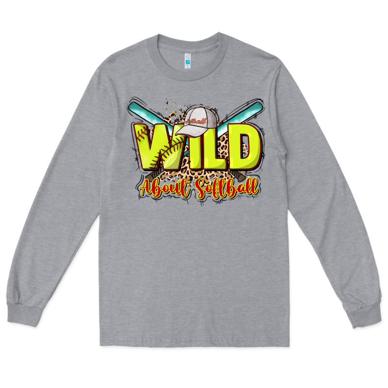 Wild About Softball Long Sleeve Tee by NancyCooperArtShop | Teevron