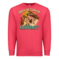 Cardinal Bring me flowers cowboy Premium Sweatshirt - HowdyJamesFarm