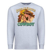 Heather Grey Bring me flowers cowboy Premium Sweatshirt - HowdyJamesFarm
