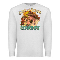Oatmeal Heather Bring me flowers cowboy Premium Sweatshirt - HowdyJamesFarm