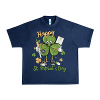 Navy happy st. patrick's day Urban Heavy Tee - MaliasSmallBusiness