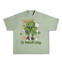 Oil Green happy st. patrick's day Urban Heavy Tee - MaliasSmallBusiness