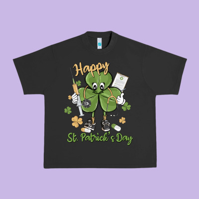 Happy St. Patrick's Day Urban Heavy Tee Designed By Maliassmallbusiness
