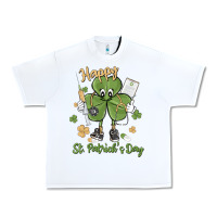White happy st. patrick's day Urban Heavy Tee - MaliasSmallBusiness