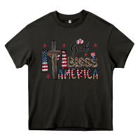 Asphalt god bless america Heavy Core Tee - CowhideDigitalArt